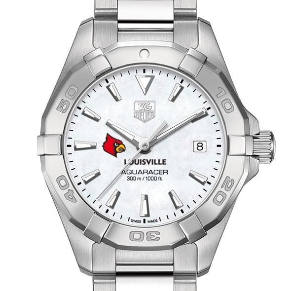 University of Louisville Women's TAG Heuer Steel Aquaracer w MOP Dial