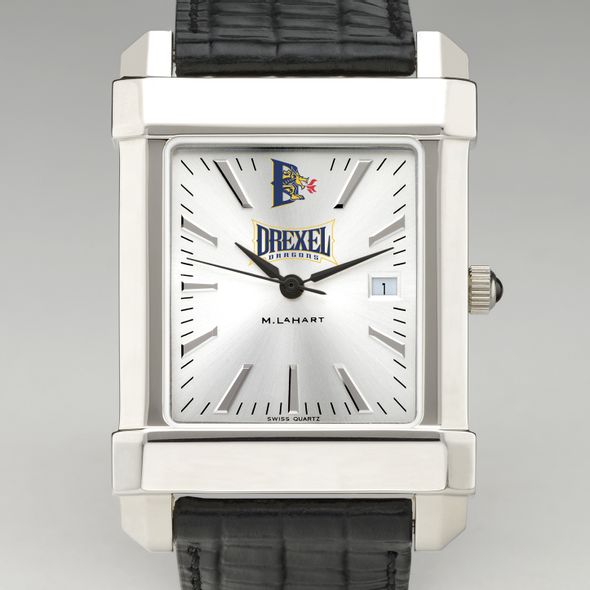 Drexel Men's Collegiate Watch with Leather Strap - Image 1