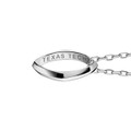 Texas Tech Monica Rich Kosann Poesy Ring Necklace in Silver - Image 3