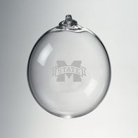 MS State Glass Ornament by Simon Pearce