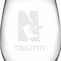 Northwestern Stemless Wine Glasses Made in the USA - Set of 4 - Image 3