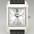 Tulane Men's Collegiate Watch with Leather Strap - Image 1
