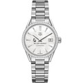 click to view Ball State Women's TAG Heuer Steel Carrera with MOP Dial & Diamond Bezel - Image 2