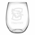 Creighton Stemless Wine Glasses Made in the USA - Set of 2 - Image 1