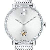 Vanderbilt Women's Movado Bold with Crystal Bezel & Mesh Bracelet