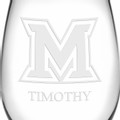 Miami University Stemless Wine Glasses Made in the USA - Set of 4 - Image 3