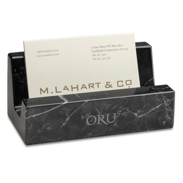 Oral Roberts Marble Business Card Holder - Image 1