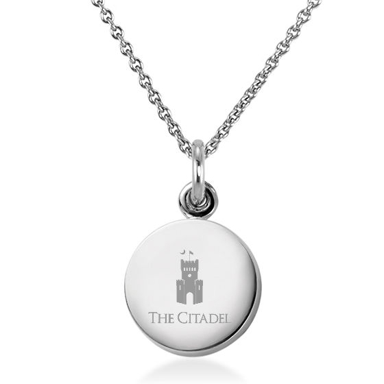 Citadel Necklace with Charm in Sterling Silver