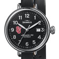 click to view St. John's Shinola Watch, The Birdy 38mm Black Dial - Image 1