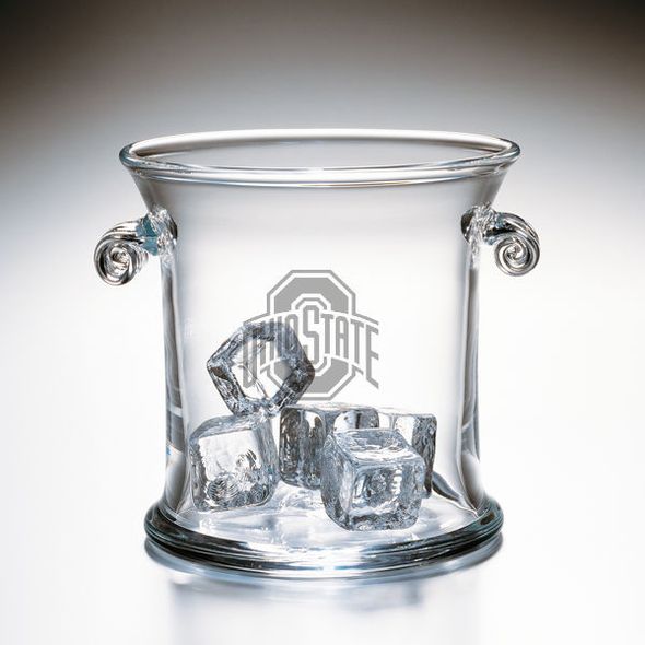Ohio State Glass Ice Bucket by Simon Pearce - Image 1