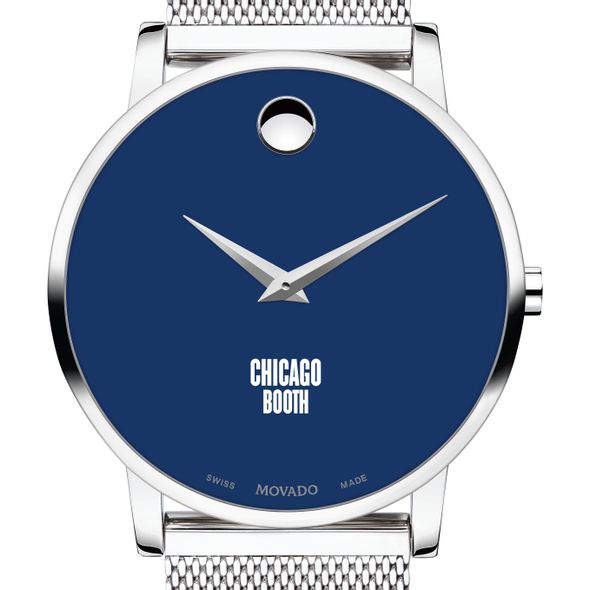 Chicago Booth Men's Movado Museum with Blue Dial & Mesh Bracelet