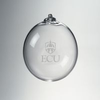 ECU Glass Ornament by Simon Pearce