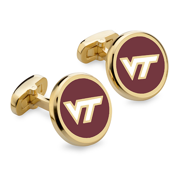 Virginia Tech Enamel Cufflinks