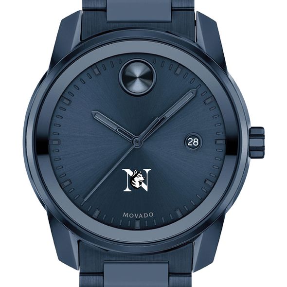 Northeastern University Men's Movado BOLD Blue Ion with Date Window - Image 1