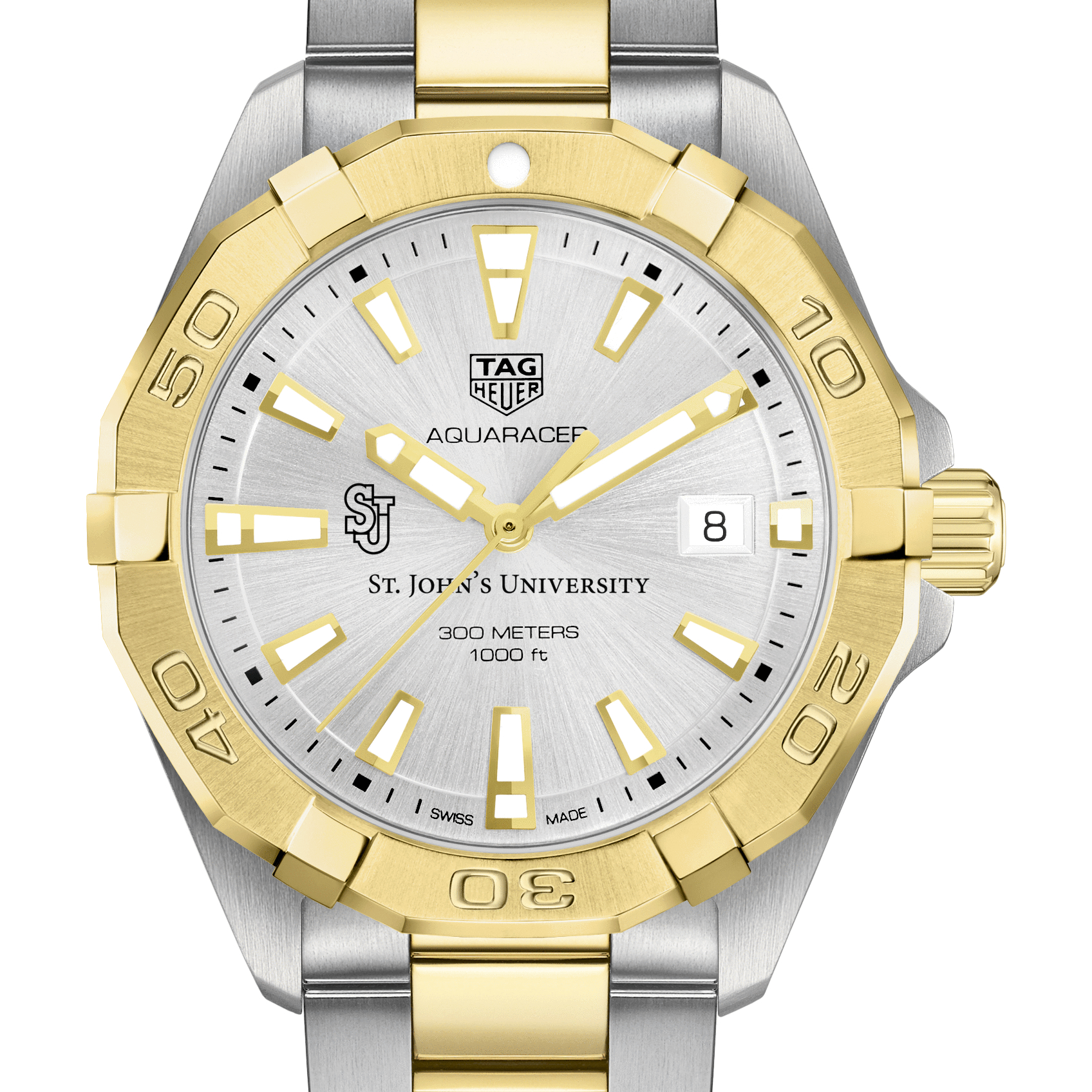 St. John's University Men's TAG Heuer Two-Tone Aquaracer