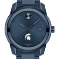 Michigan State University Men's Movado BOLD Blue Ion with Date Window - Image 1
