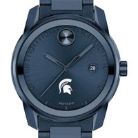 Michigan State University Men's Movado BOLD Blue Ion with Date Window