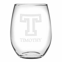Trinity Stemless Wine Glasses Made in the USA - Set of 2