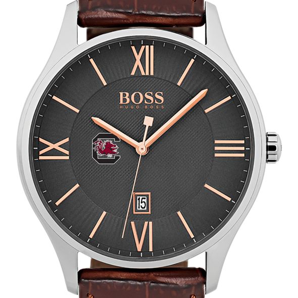University of South Carolina Men's BOSS Classic with Leather Strap from M.LaHart