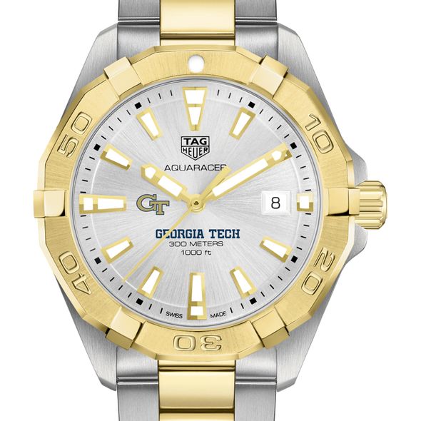 Georgia Tech Men's TAG Heuer Two-Tone Aquaracer