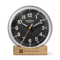 New York University Shinola Desk Clock, The Runwell with Black Dial at M.LaHart & Co.