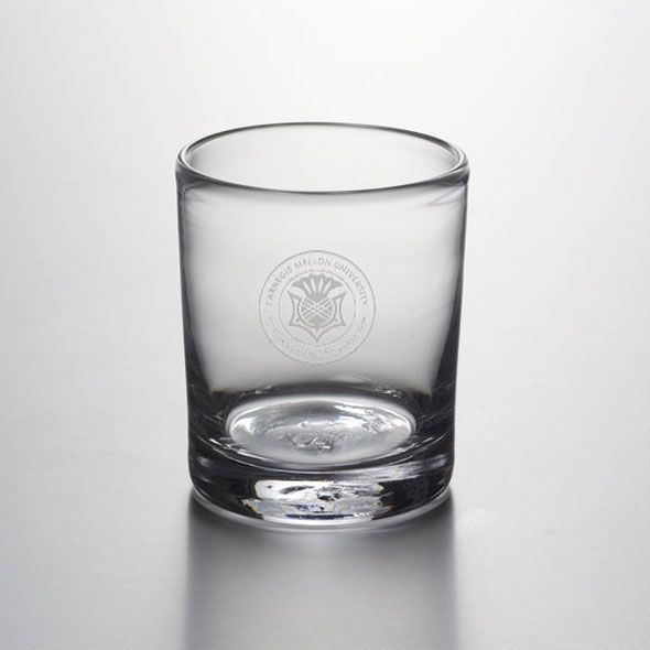 Carnegie Mellon University Double Old Fashioned Glass by Simon Pearce - Image 1