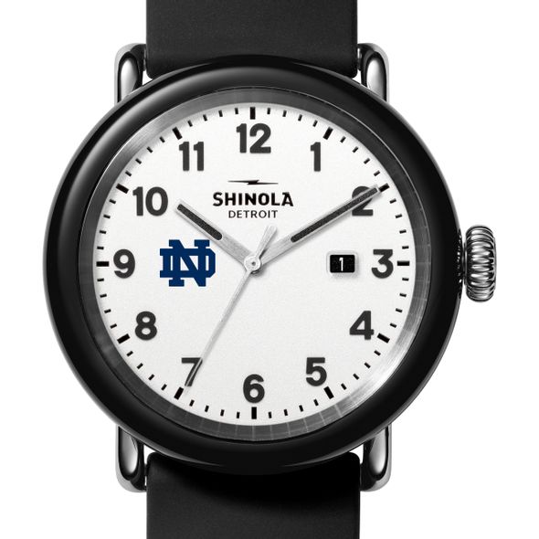 University of Notre Dame Shinola Watch, The Detrola 43mm White Dial at M.LaHart & Co. - Image 1