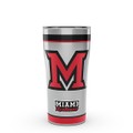 Miami University 20 oz. Stainless Steel Tervis Tumblers with Hammer Lids - Set of 2 - Image 1