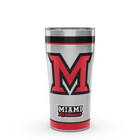 Miami University 20 oz. Stainless Steel Tervis Tumblers with Hammer Lids - Set of 2