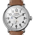 UVA Shinola Watch, The Runwell 47mm White Dial - Image 1