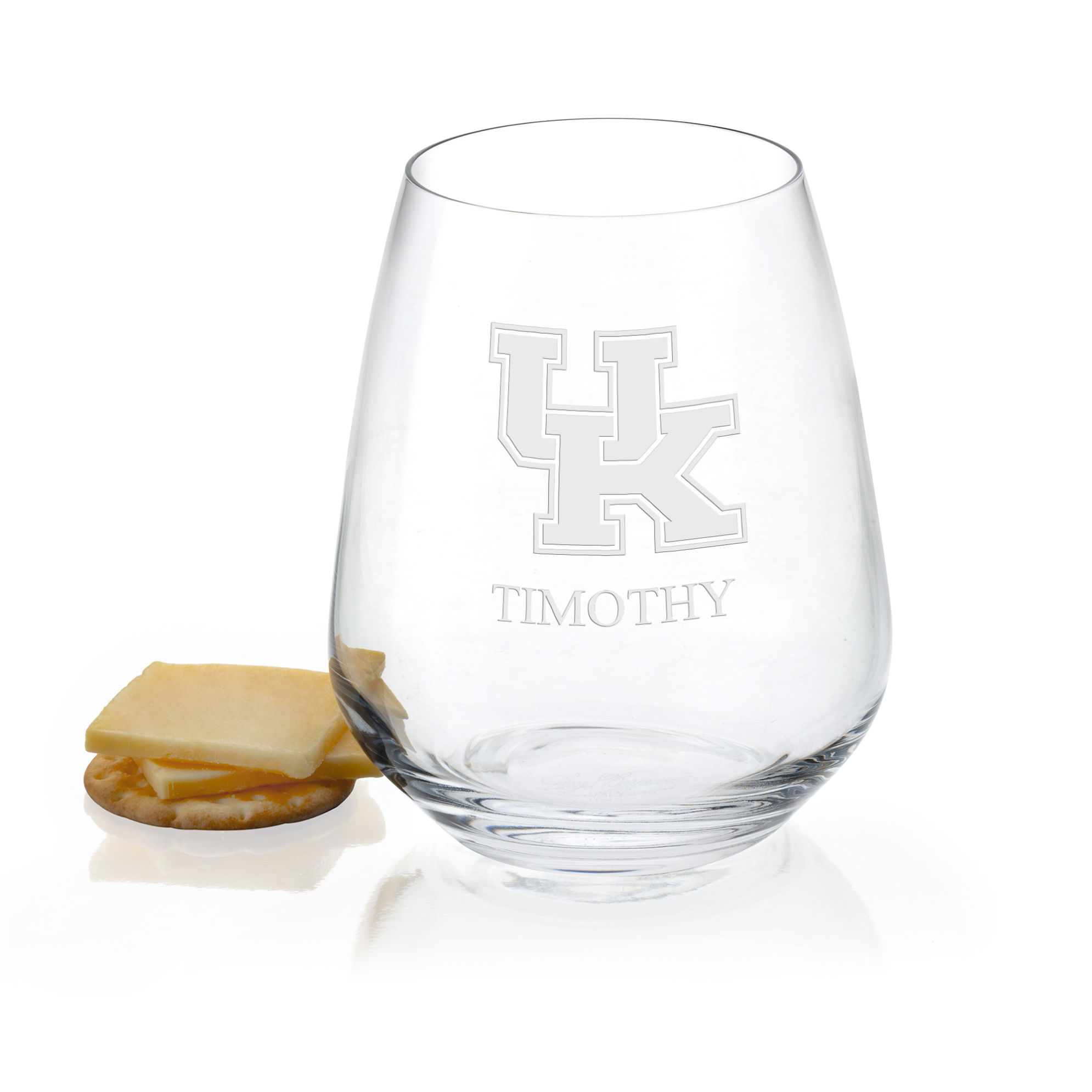 University of Kentucky Stemless Wine Glasses - Set of 2