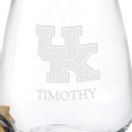 University of Kentucky Stemless Wine Glasses - Set of 2 - Image 3