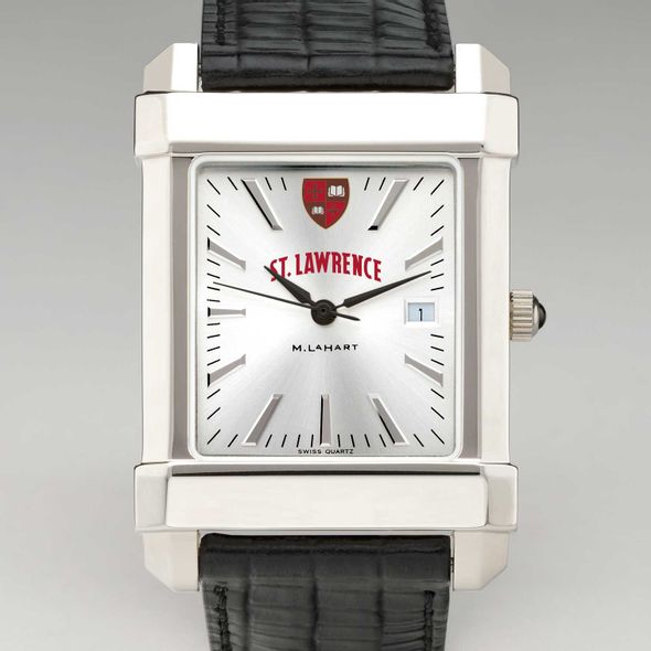 St. Lawrence Men's Collegiate Watch with Leather Strap - Image 1