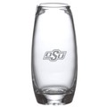 Oklahoma State Glass Addison Vase by Simon Pearce - Image 1