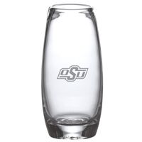 Oklahoma State University Glass Addison Vase by Simon Pearce