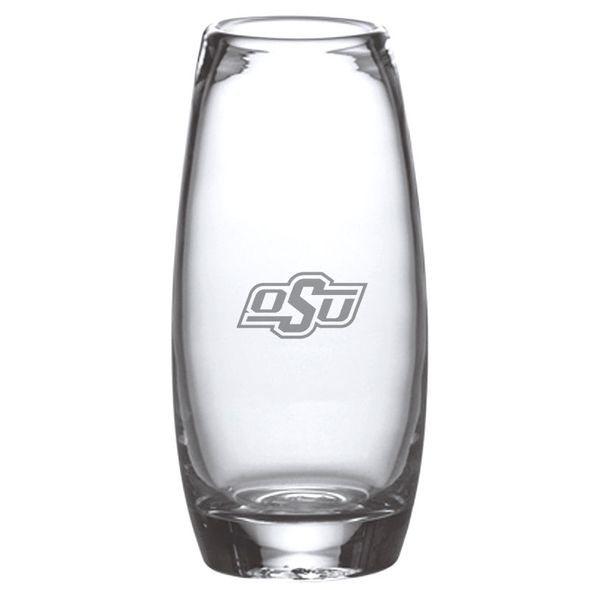 Oklahoma State University Glass Addison Vase by Simon Pearce - Image 1
