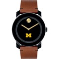 University of Michigan Men's Movado BOLD with Brown Leather Strap - Image 2