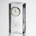 Vanderbilt Tall Glass Desk Clock by Simon Pearce - Image 1