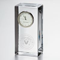 Vanderbilt Tall Glass Desk Clock by Simon Pearce