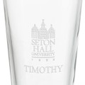 Seton Hall University 16 oz Pint Glass- Set of 4 - Image 3