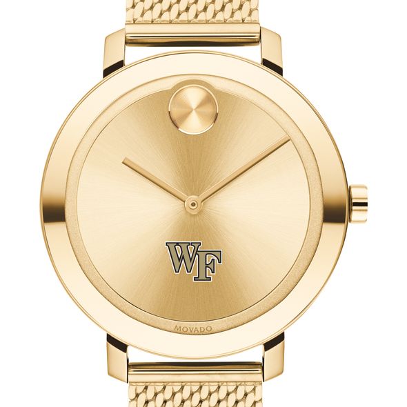 Wake Forest Women's Movado Bold Gold with Mesh Bracelet - Image 1