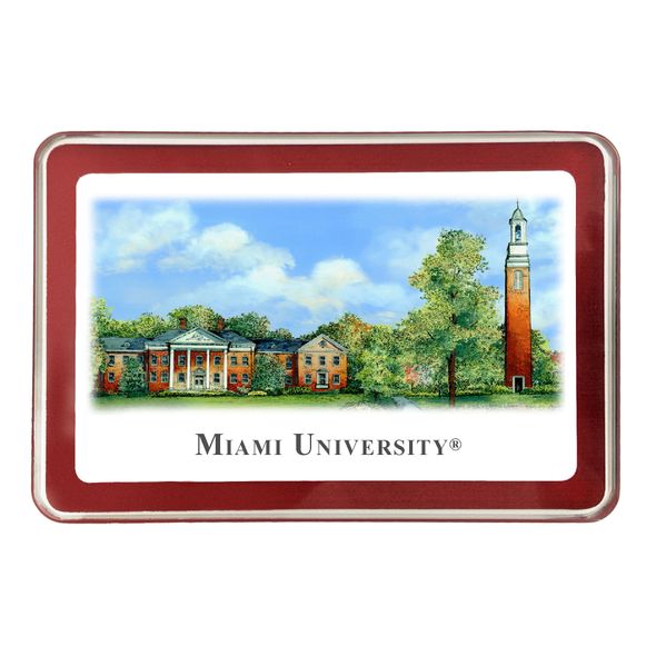 Miami University Eglomise Paperweight