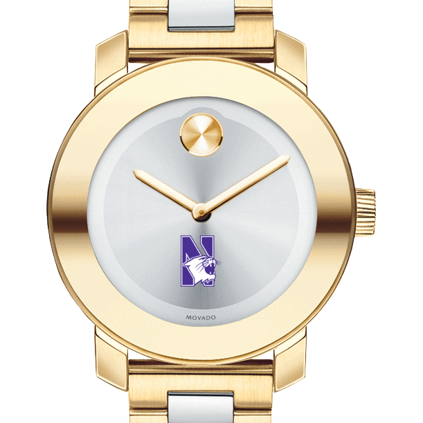 Northwestern Women's Movado Two-Tone Bold
