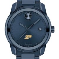 Purdue University Men's Movado BOLD Blue Ion with Date Window