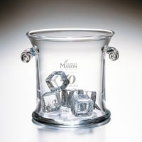 George Mason 50th Anniversary Glass Ice Bucket by Simon Pearce