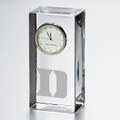 Duke Tall Glass Desk Clock by Simon Pearce - Image 1
