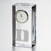 Duke Tall Glass Desk Clock by Simon Pearce