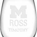 Michigan Ross Stemless Wine Glasses Made in the USA - Set of 4 - Image 3