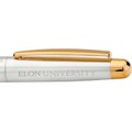 Elon Fountain Pen in Sterling Silver with Gold Trim - Image 2