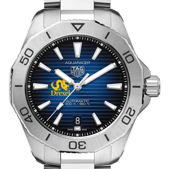Drexel Men's TAG Heuer Steel Automatic Aquaracer with Blue Sunray Dial